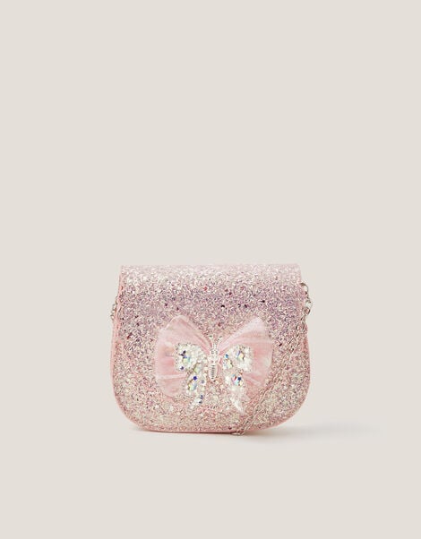 Sparkle Butterfly Crossbody Bag, , large