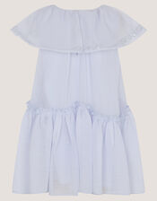 Baby Elena Sequin Swing Party Dress, Blue (PALE BLUE), large