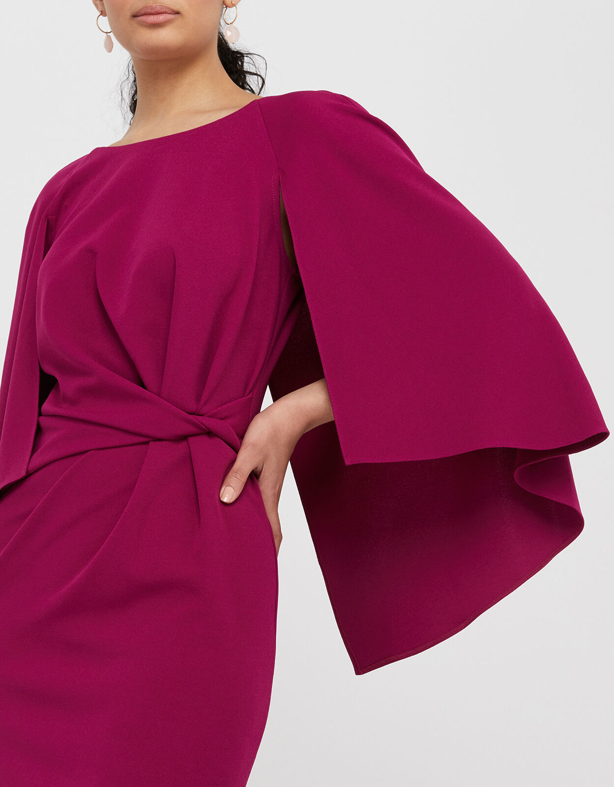 Monsoon cara cape dress