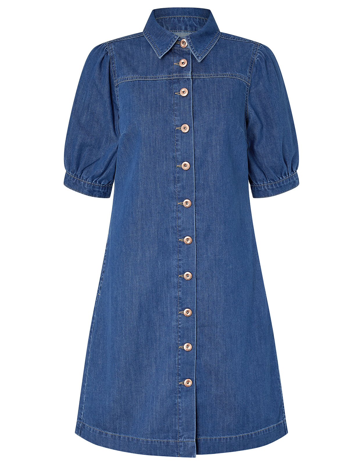 monsoon blue shirt dress