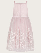 Meadow Border Tulle Dress, Pink (PINK), large