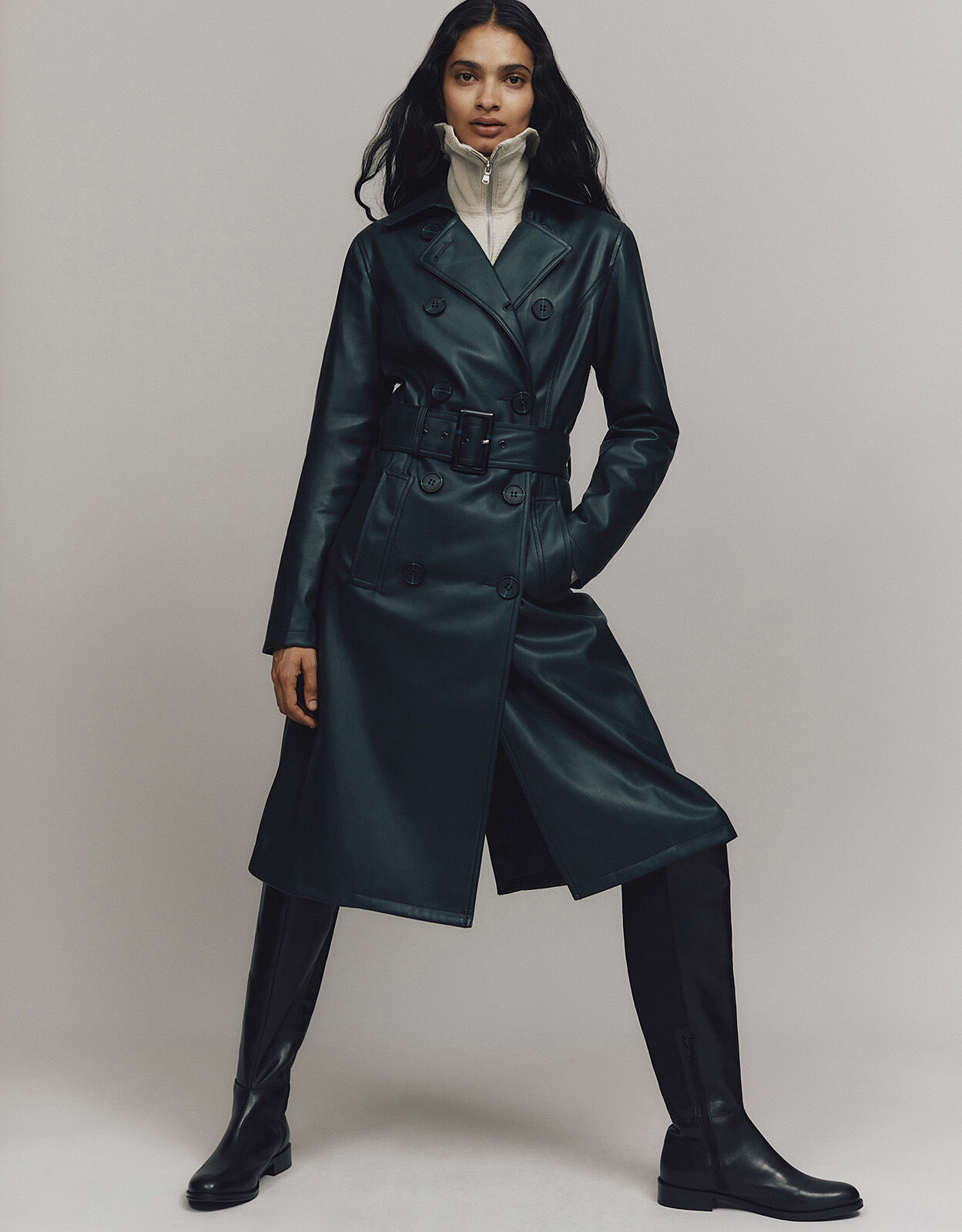 Monsoon top trench coat
