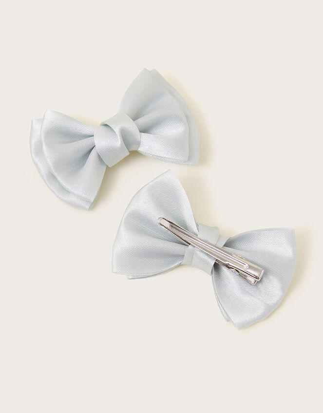 Bridesmaid Bow Hair Clips Set of Two, , large