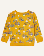 Digger Sweatshirt, Yellow (MUSTARD), large