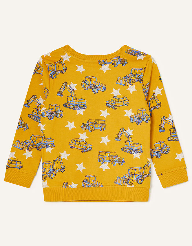 Digger Sweatshirt, Yellow (MUSTARD), large