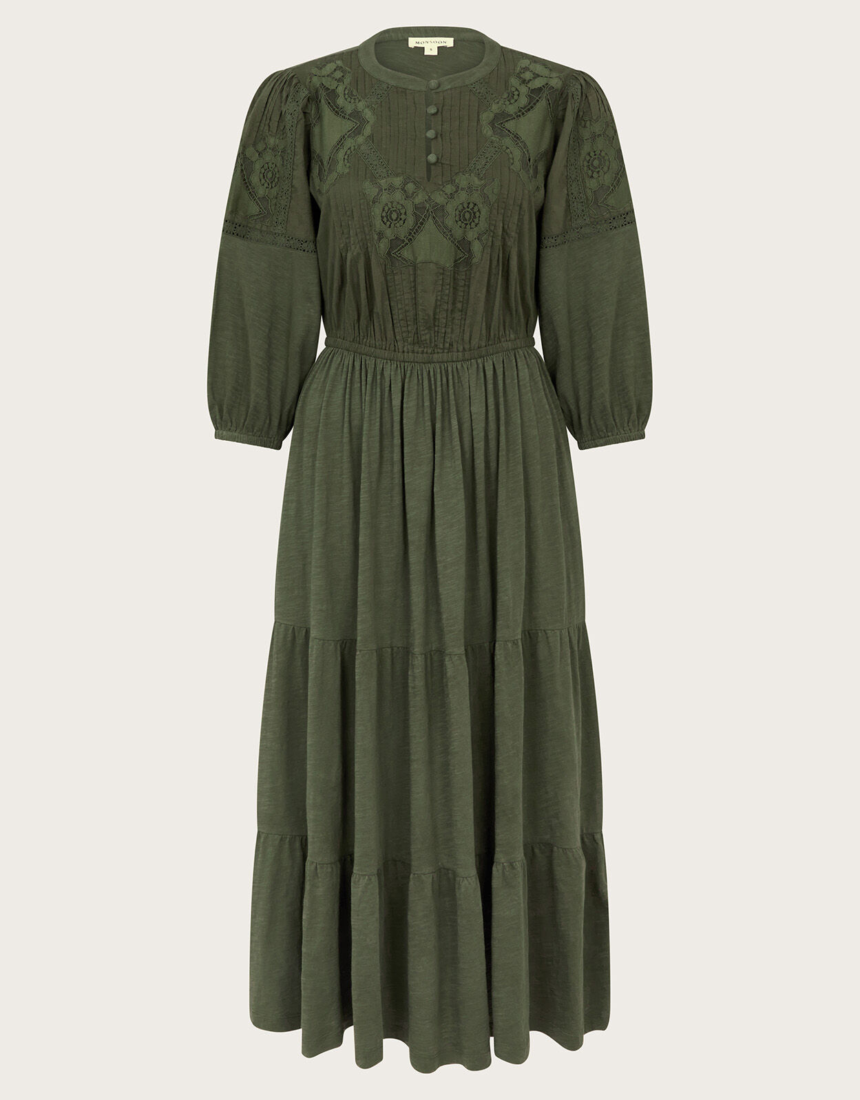 Monsoon green lace dress top