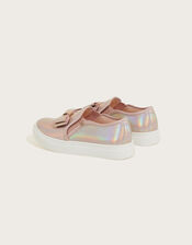Slip On Bow Trainers, Pink (PINK), large