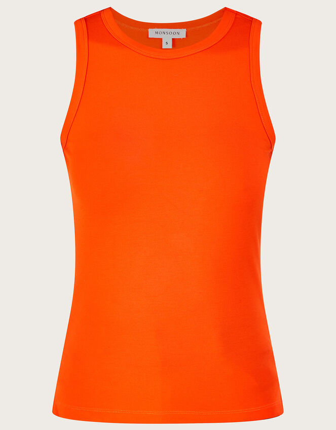 Jersey Cami Tank Top, Orange (ORANGE), large