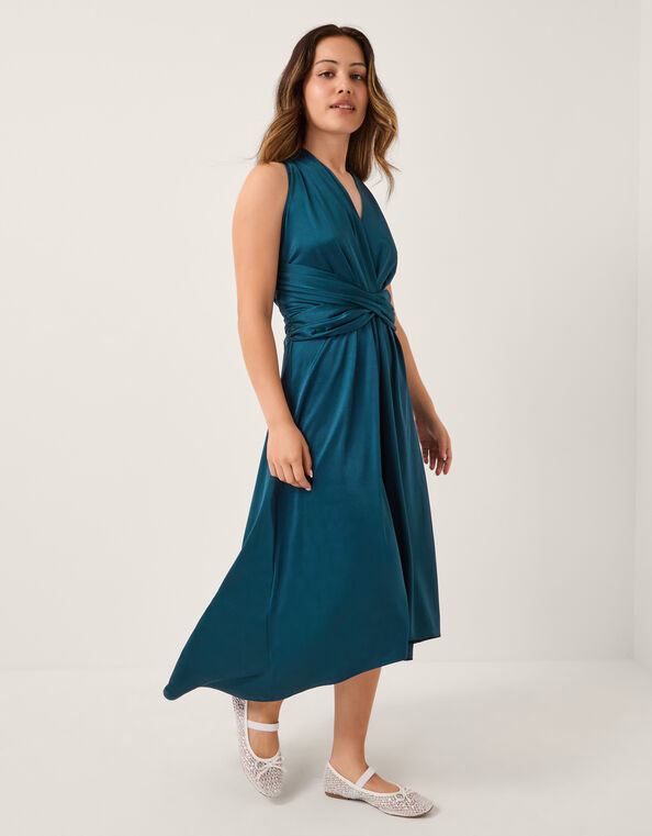 Tia Twist Prom Dress, Teal (TEAL), large