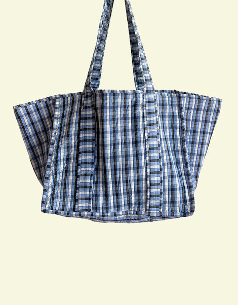 Maison M Oversized Check Bag , , large