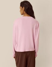 Ruby Frill Cardigan, Pink (PINK), large