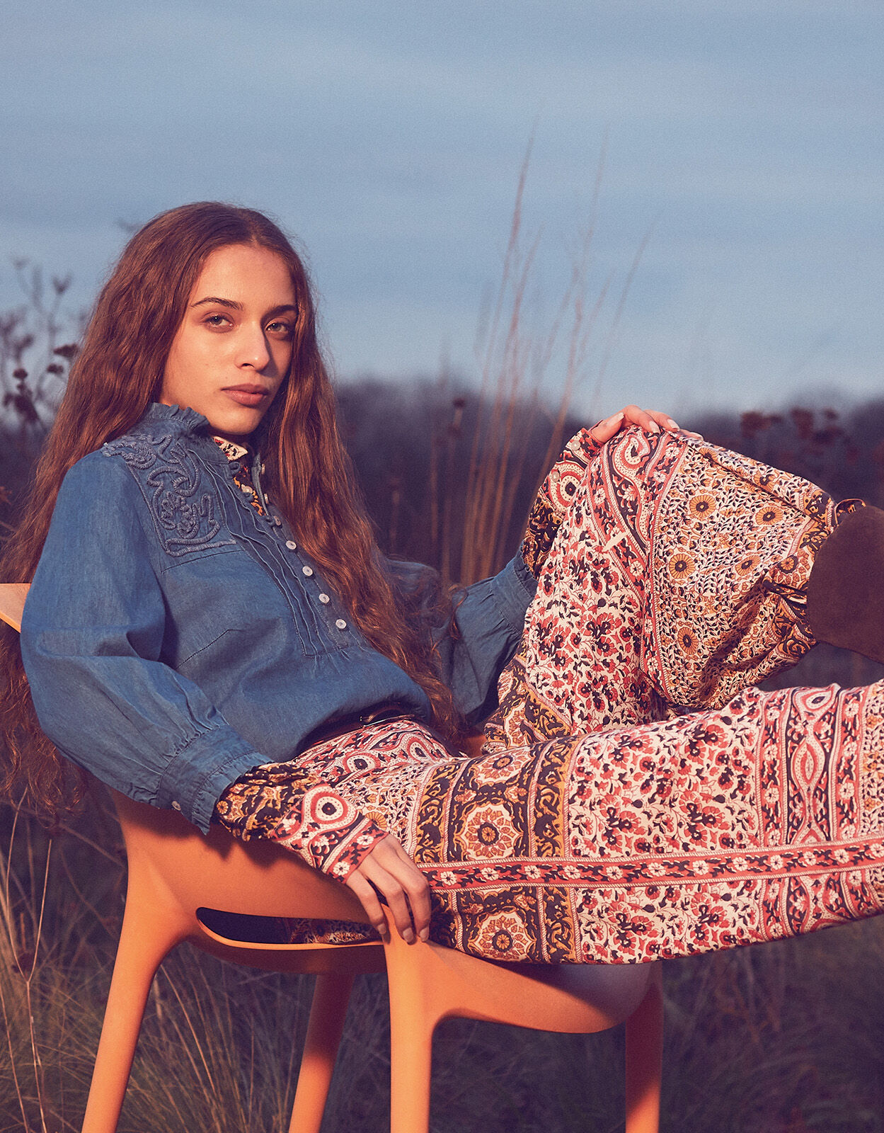 Skylar Print Trousers in Sustainable 