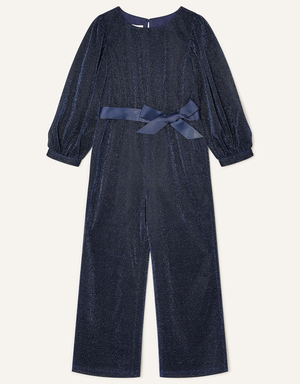 Erin Sparkle Long Sleeve Jumpsuit Blue