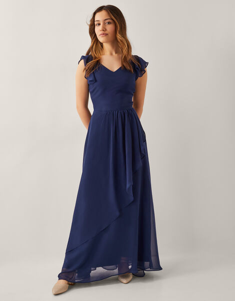 Indi Tie-Back Prom Dress, Blue (NAVY), large