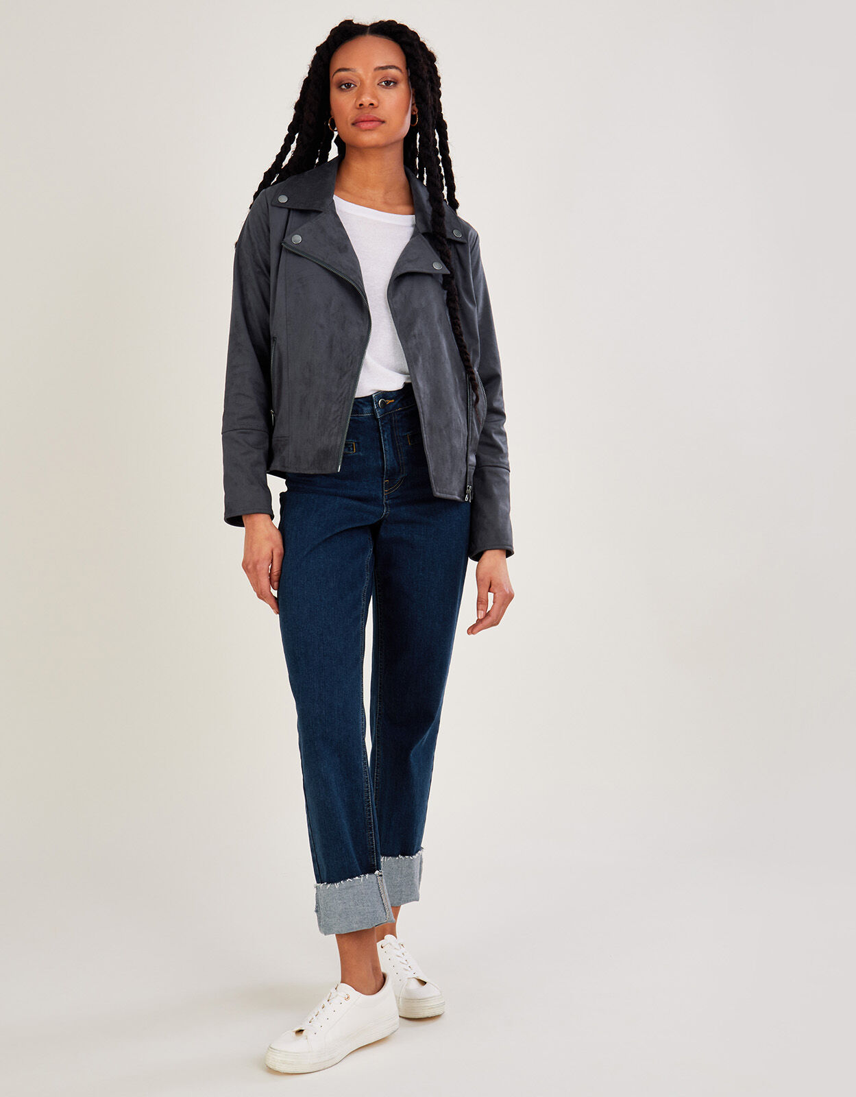 Topshop suedette sales biker jacket