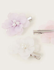3-Pack Frosted Flower Clips, , large