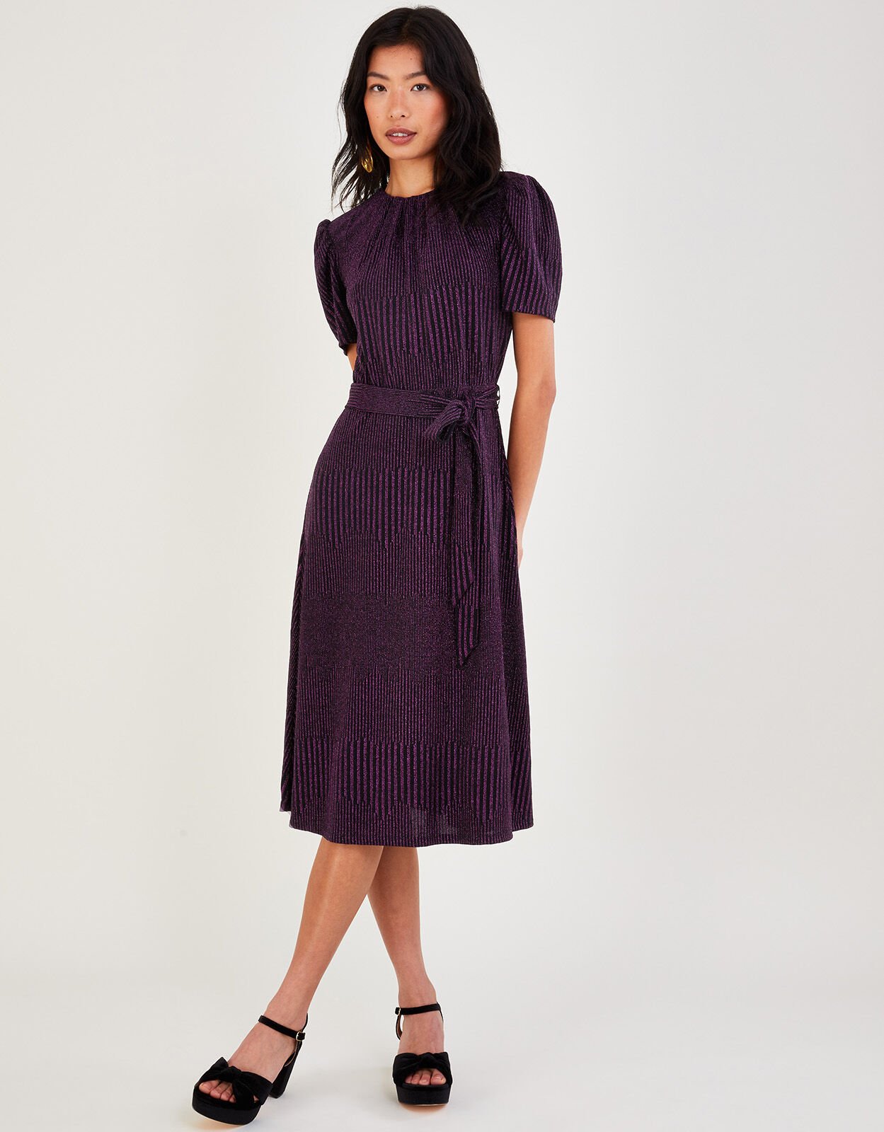 Stretch fit and flare on sale dress
