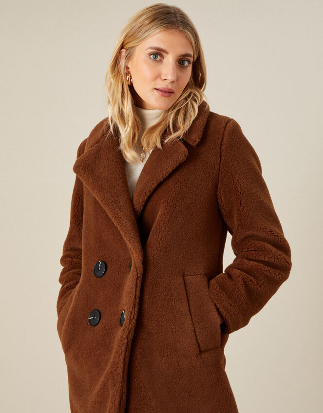 Taylor Teddy Coat, Brown (BROWN), large