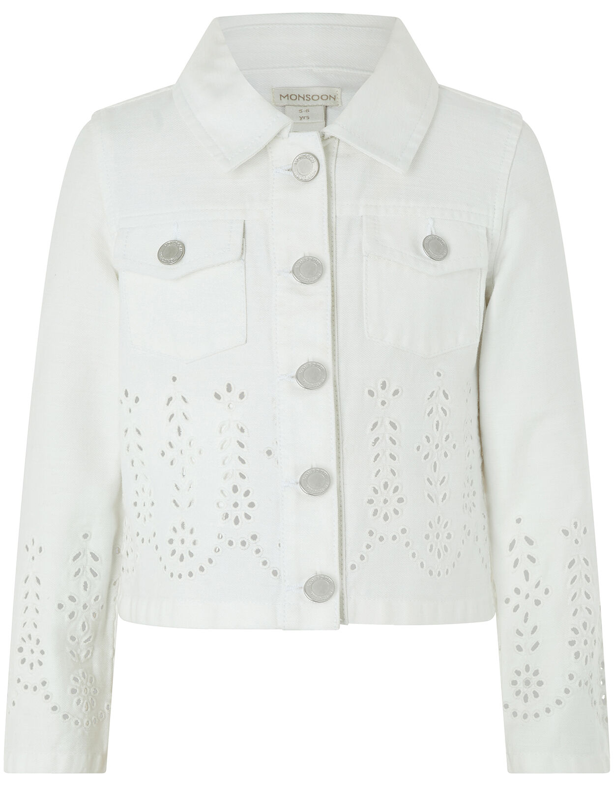 Monsoon white denim jacket online