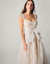 Rose Organza Maxi Wedding Dress, Ivory (IVORY), large