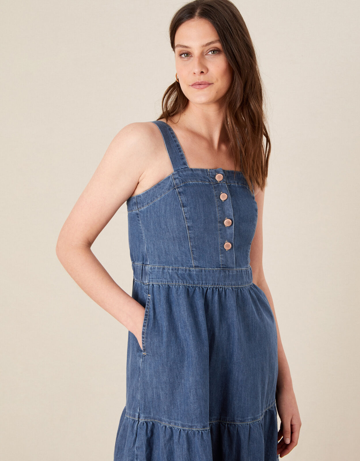 Blue shop jean sundress