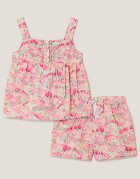 Spring Print Short Pyjamas Set, Pink (PINK), large