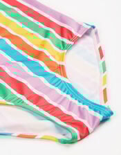 Frugi Marina Stripe Swimsuit , Multi (MULTI), large