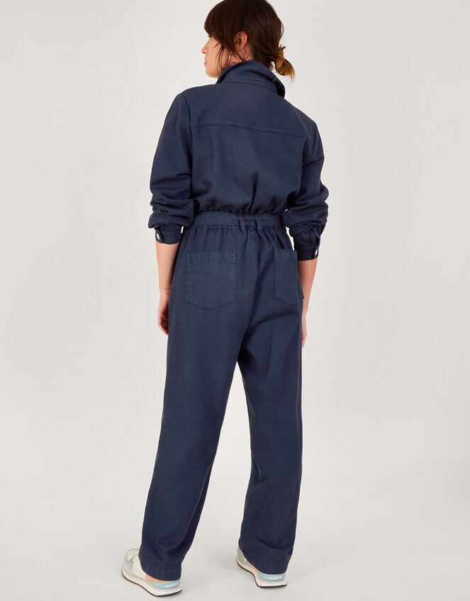 Ally Zip-Up Jumpsuit, Blue (DENIM BLUE), large