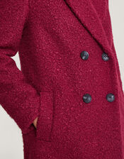 Bobbie Boucle Coat, Red (BERRY), large