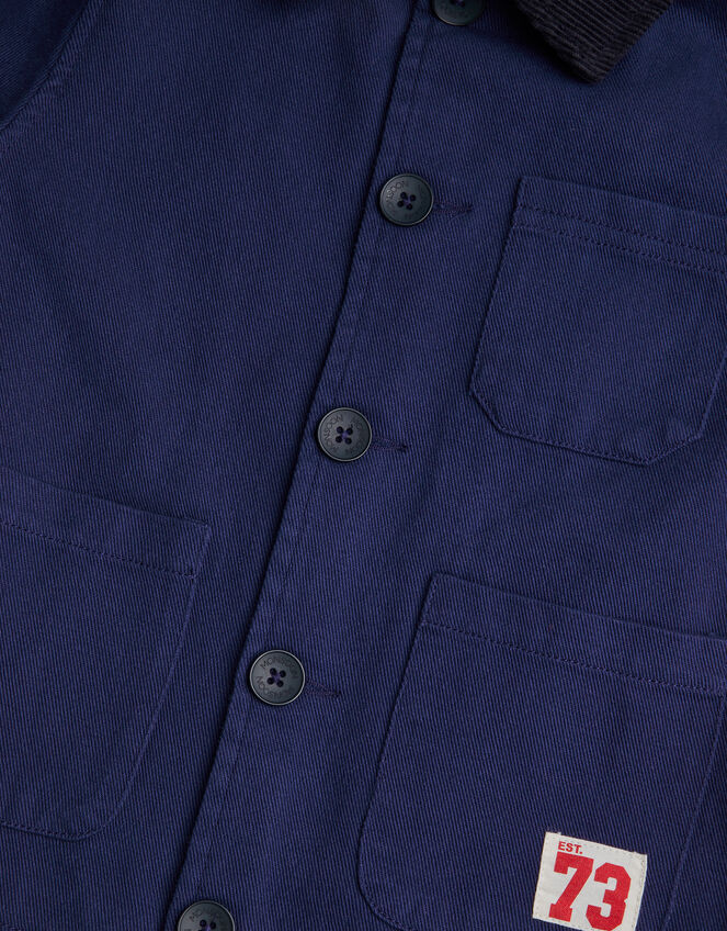 Collar Cord Jacket, Blue (BLUE), large