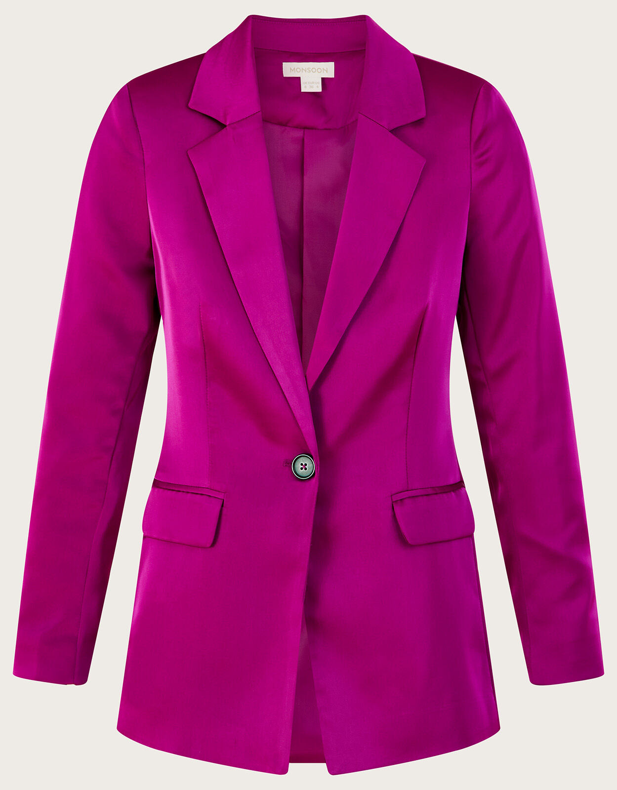 Sophie Satin Blazer Jacket Pink