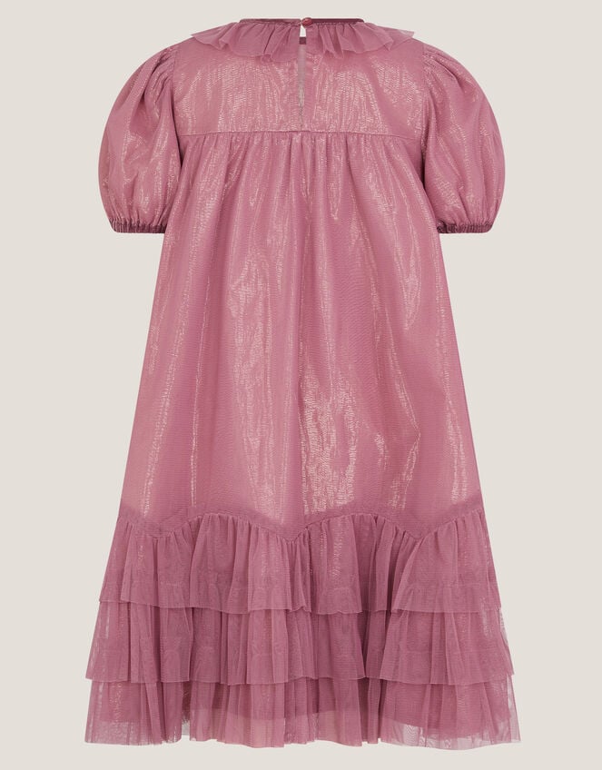 Christmas Unicorn Trapeze Dress, Pink (PINK), large