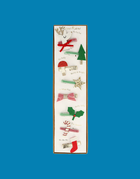 Meri Meri Christmas Icon Hair Clips 8 Pack, , large