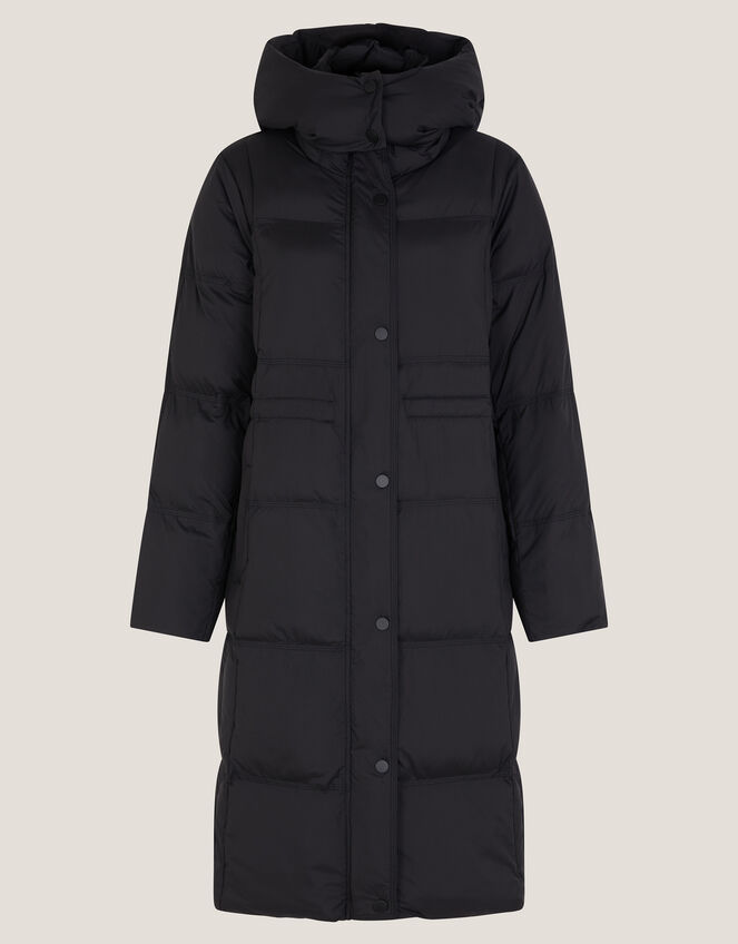 Molly Long Puffer Coat, Black (BLACK), large