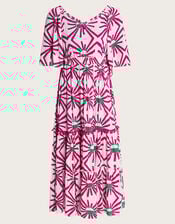 Zamora Geometric Sun Dress, Pink (PINK), large