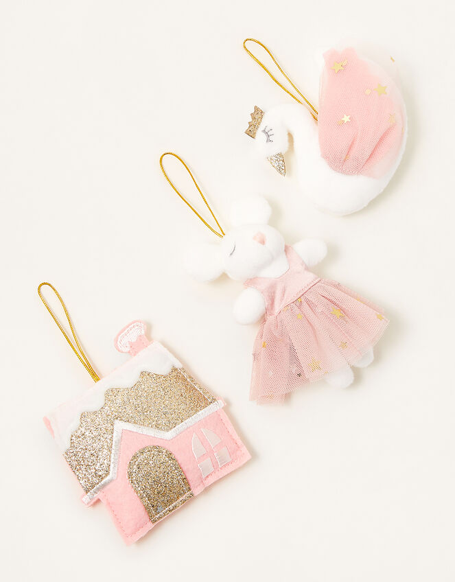 Swan Ballerina Christmas Decorations, , large