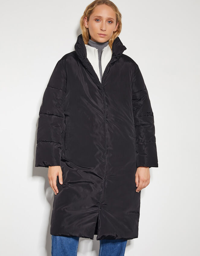 Poppy High Neck Puffer Coat, Black (BLACK), large