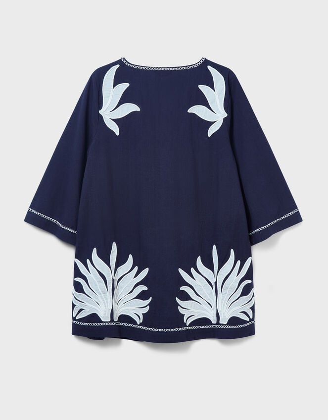 East Mella Hand-Appliqu&eacute; Tunic, Blue (NAVY), large