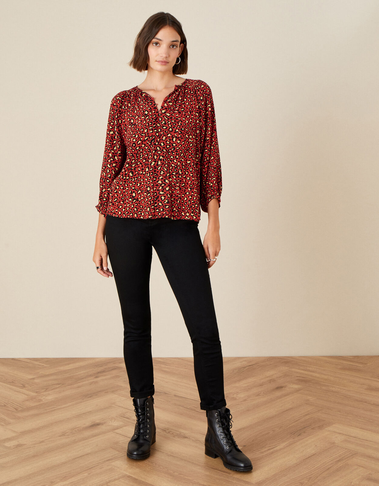 Lily Animal Print Top Orange | Tops \u0026 T 