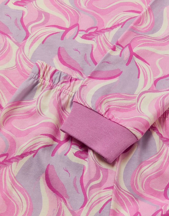Unicorn Jersey Long Pyjama Set, Pink (PINK), large