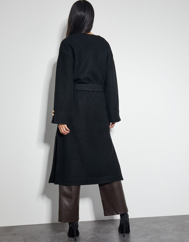 Wendy Open Front Knit Coat, Black (BLACK), large