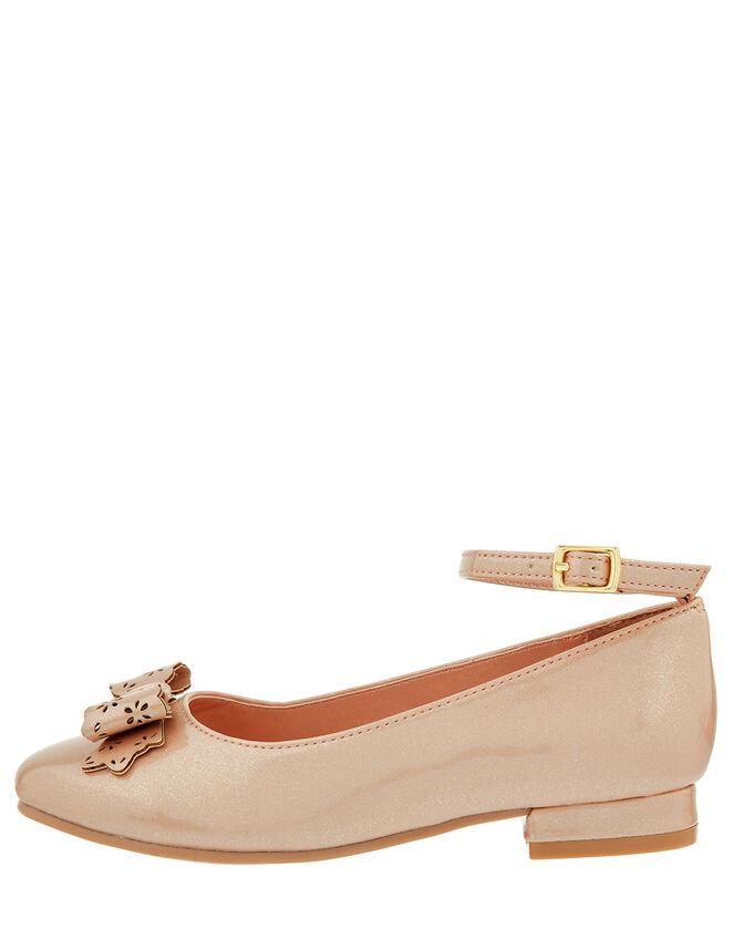 Bailea Shimmer Ballerina Shoes, Natural (CHAMPAGNE), large