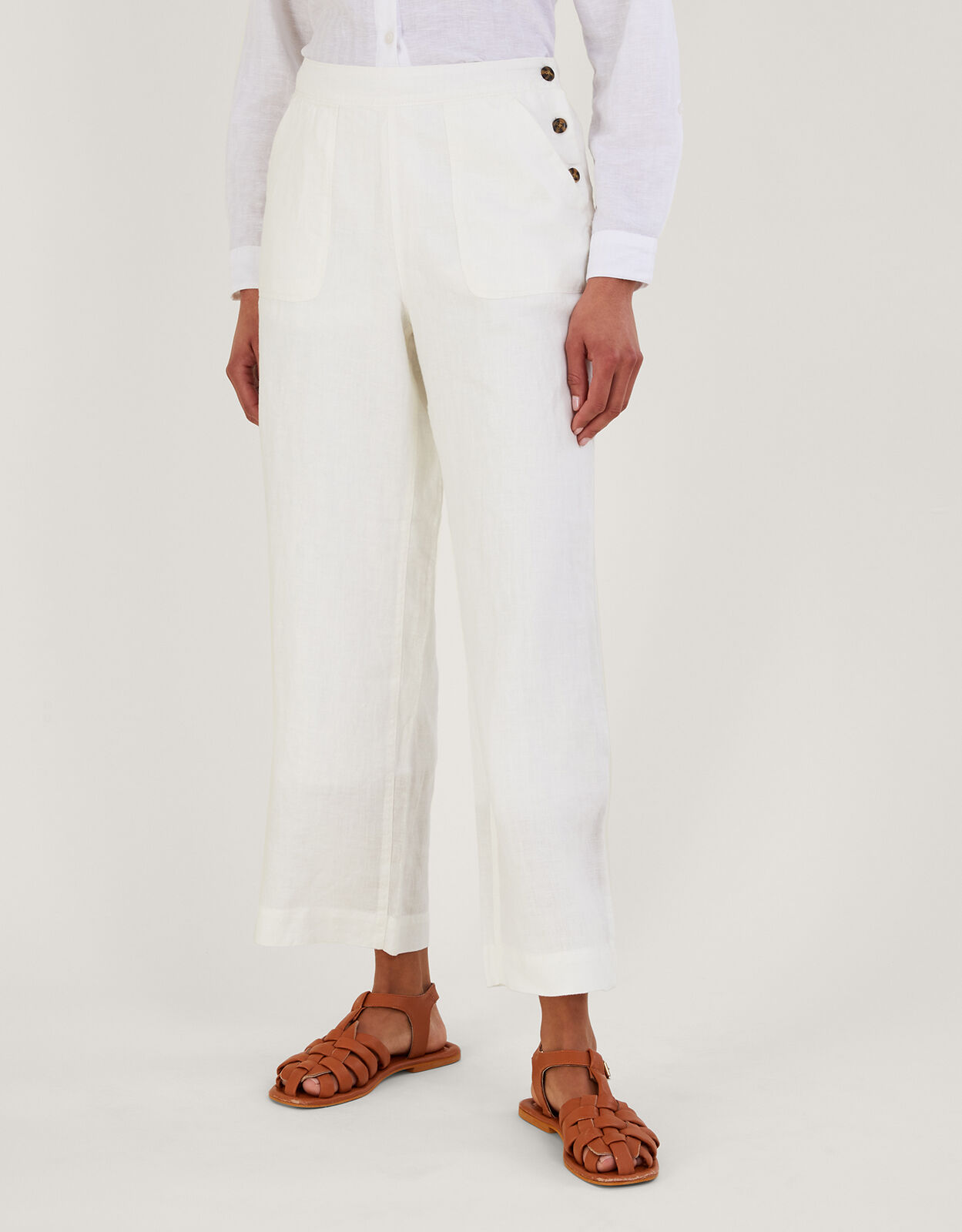 Monsoon shop linen trousers