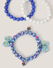 3-Pack Mix Charm Bead Bracelets, , large