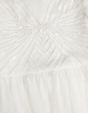 Sunray Embellished Dress, Ivory (IVORY), large