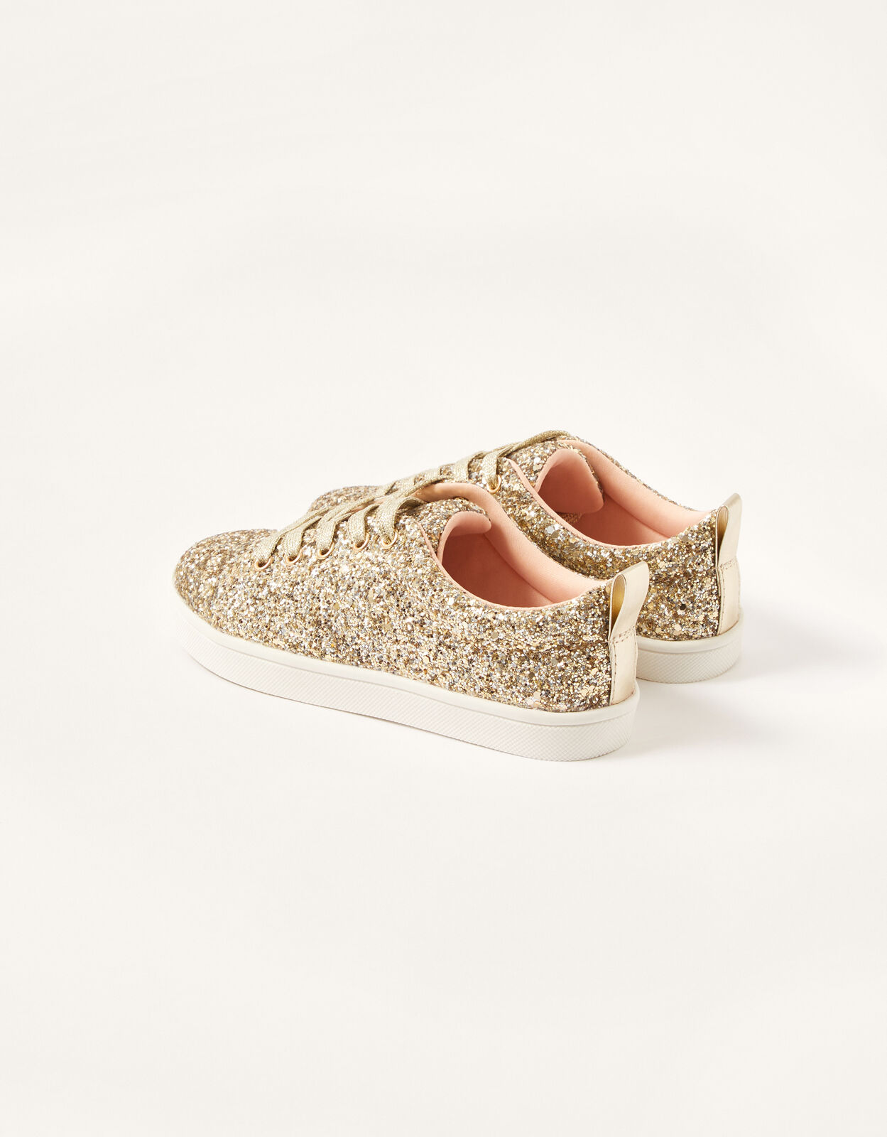 Gold discount sparkle trainers