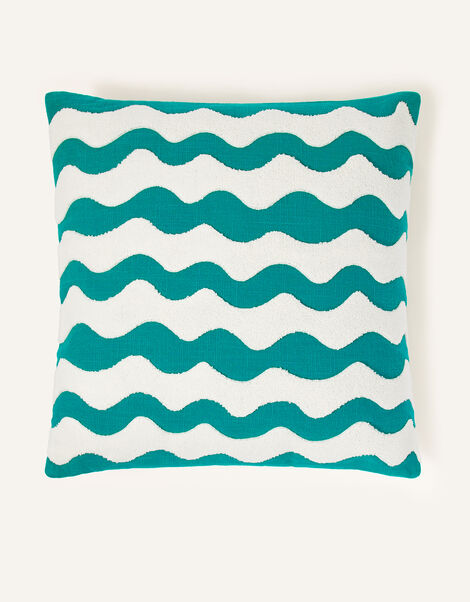 Wave Print Square Cushion, , large