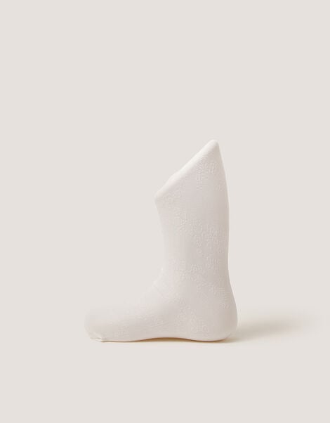 Baby Lace Tights, White (WHITE), large