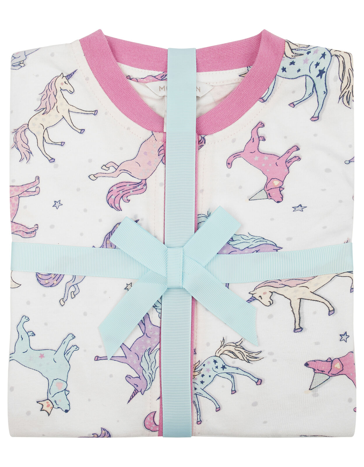 unicorn baby sleepsuit