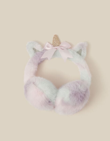 Fluffy Unicorn Earmuffs, , large